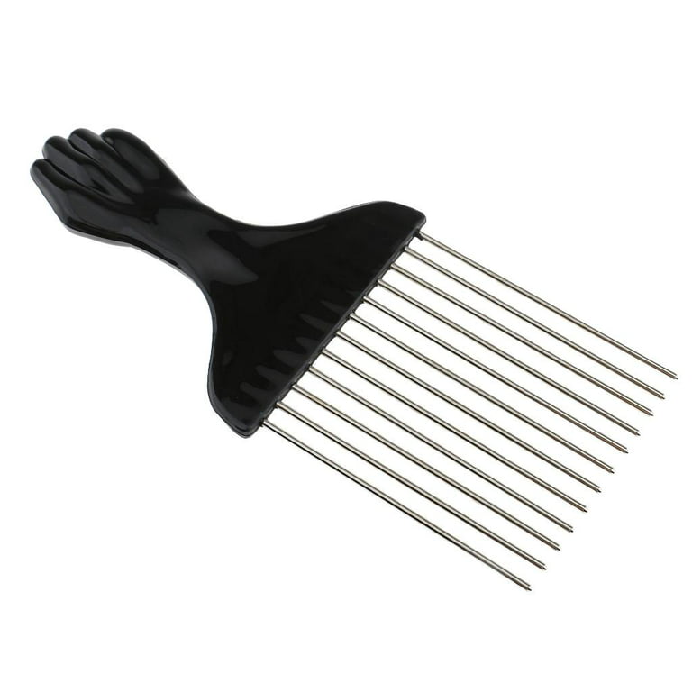 Metal Picks for Afro Hair - Hair Pick for Women and Men, Afro Combs Braid  Hair Styling Comb for Hair Styling 