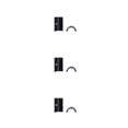 thumbnail image 2 of Paquete de 2 adaptadores reductores Sonducket de cuña para manillar de bicicleta Negro, 2 of 6