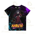 thumbnail image 1 of Anime Naruto Round Neck T-shirt Uzumaki Naruto 3D Digital Printing Men's Clothing Cartoon Printed Summer Tee for Adult KidKids 120(4-5T) Gao Jinjia LED, 1 of 2