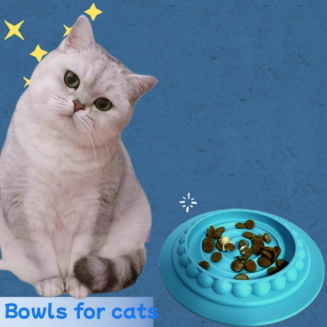 Your ' Dining Experience with Extend Mealtime Slow Feeder Bowl Mat for Cats and Dogs - Promote Eating & Minimize Food Waste