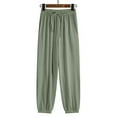 thumbnail image 2 of Fall Fashion Must Haves Trousers Casual Green XLWinter Clothing For Women, 2 of 5