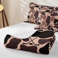 thumbnail image 4 of Manfei Farmhouse Camo Twin Quilt Set, Vintage Ice Hockey Twin Coverlet Set, Burly Wood, 2-Piece, 1 Bedspread and 1 Pillowcase, 4 of 7
