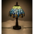 thumbnail image 1 of 12" H Tiffany Hanginghead Dragonfly con mini lámpara de base de mosaico MEYDA 26617, 1 of 1