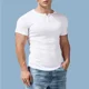 thumbnail image 3 of Camisetas de gimnasio con botones para correr para hombre, ropa masculina unicolor, tendencias de moda sencillas 2024, estilo Harajuku A con estilo Y2k Xl, 3 of 5