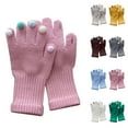 thumbnail image 5 of ZACPNCV Toddler Gloves Kids Gloves Kids Full Finger Mittens Winter Knitted Mitten for Little Boys and Girls Supplies Gray Free Size, 5 of 5
