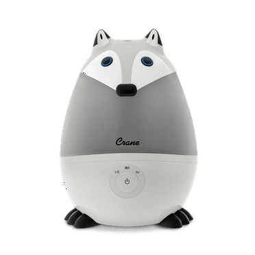 Crane USA Mini Adorable Ultrasonic Cool Mist Humidifier, 0.5 Gallon, 15 Hour Run Time, Optional Vapor Tray, 250 Sq. Ft. Coverage, Fox