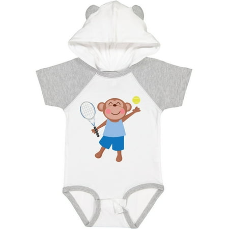 

Inktastic Tennis Monkey Kids Gift Baby Boy Bodysuit