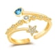 thumbnail image 1 of Minnieouse Anillo abierto para mujer, nudillo de cristal estético Retro, regalo de joyería hecho a mano Ropa, zapatos y accesorios Miscelánea Gold Minnieouse AP010850-02, 1 of 1