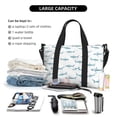 thumbnail image 4 of Zufioo Cute Shark Pattern Hand-held Travel Bag, Waterproof Adjustable Shoulder Strap Crossbody Duffel Bag, Suitable for Work, Short trips, Sports, 4 of 4