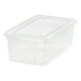 thumbnail image 7 of Mainstays 5 Qt. (1.25 gal.) Small Stackable Plastic Closet Storage Box, Clear, Set of 20, 7 of 7