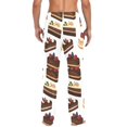 thumbnail image 4 of FORMRS Mens Pajama Pants with Pockets Soft Cotton Sleepwear Lounge Bottoms, Sizes S-2XL, White Cakes Pattern, 4 of 7