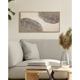 thumbnail image 2 of SHENIFY Farmhouse Vintage Wall Art Set Gray Wood Tree Ring Spirals Nature Abstract Drawings Rustic Modern Art Decor for Kitchen Bathroom Hanging Decoration 8x16in Natural Framed, 2 of 5