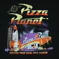 thumbnail image 2 of Toy Story T-Shirt Men's Pizza Planet Galactic Diner Adult Distressed Tee, 2 of 3