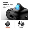 thumbnail image 4 of SURITCH Case for Samsung Galaxy Buds 3 Pro (2024) / Buds 3 (2024) / Buds 3 FE (2025), Magnetic Cases with Cleaner Kit and Hanging Lanyard, Stylish Shockproof Cases Rugged Protective Cover, Black, 4 of 8