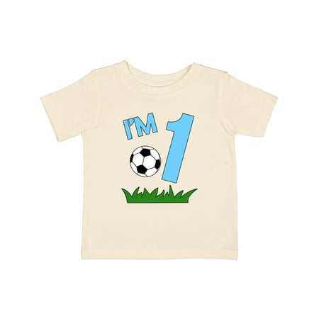 

Inktastic Im One! First Birthday Soccer Gift Baby Boy or Baby Girl T-Shirt
