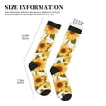 thumbnail image 4 of Pofeuu Yellow Polka Dot Sunflower Print Compression Socks for Women & Men Circulation - Best Support for Nurses,Running,Athletic,Sports, 4 of 7