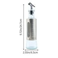 thumbnail image 3 of Stainless Steel Oil Dispenser Bottle with Measurement Scale | Automatic Opening & Closing Nozzle | 200ml 300ml 500ml Kitchen Oil Vinegar Bottle for Cooking | Silver, 3 of 7