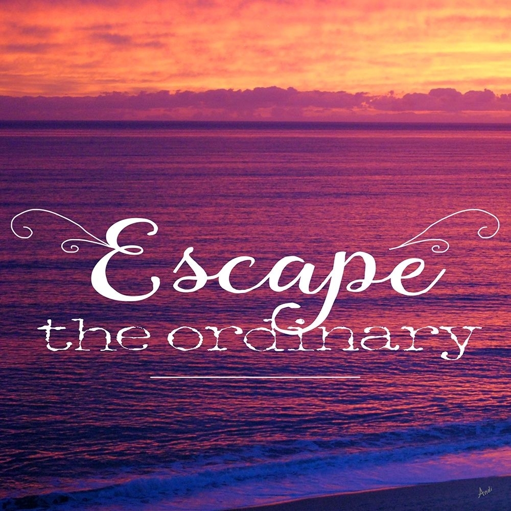 Escape The Ordinary Poster Print by Andi Metz (24 x 24) - Walmart.com - Walmart.com