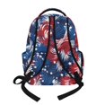 thumbnail image 2 of SCRAWLGOD July 4th American Flag Spiral Print Casual Laptop Backpack for Kids, Lightweight Daypack for Work Travel Commute School, Practical Spacious Organized Classic Design, 2 of 7