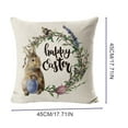 Accaprate Easter Pillow Series Happy Easter Christmas Bunny Pillow Case