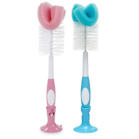 Dr. Brown's Baby Bottle Brush, Pink/Blue, 2 Pack