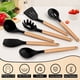 thumbnail image 3 of Juego de utensilios de cocina E-far de silicona con mango de madera, 6 piezas, 3 of 7