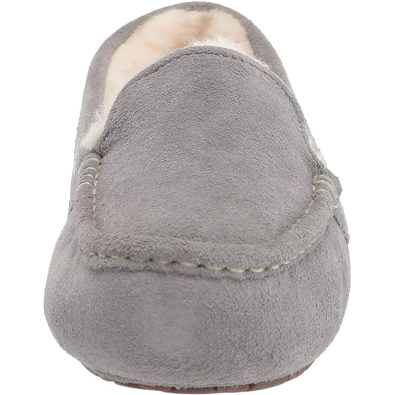 UGG W Ansley モカシン 6 (37) グレー UGG Womens Ansley Slipper 6 Wide Light Grey - Walmart.com