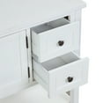 thumbnail image 3 of Benjara Console Table with 2 Drawers and 2 Doors Cabinet, White, 3 of 5