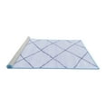 thumbnail image 2 of Ahgly Company Machine Washable Indoor Rectangle Solid Blue Modern Area Rugs, 7' x 10', 2 of 4