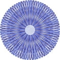 thumbnail image 1 of Ahgly Company Machine Washable Indoor Round Transitional Royal Blue Area Rugs, 5' Round, 1 of 7