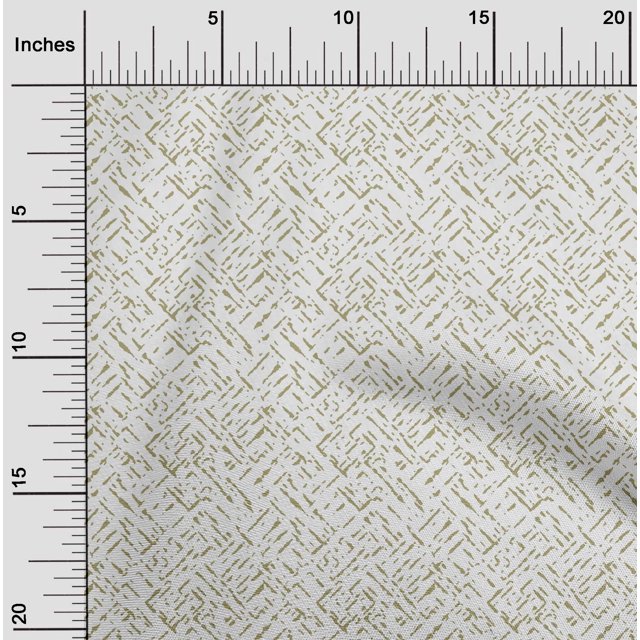 oneOone Cotton Poplin Olive Green Fabric Abstract Small Craft Projects Decor Fabric Printed By The Yard 42 Inch Wide