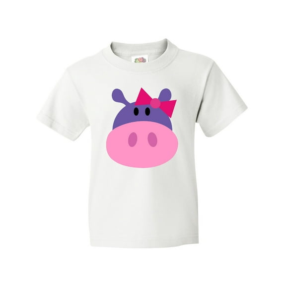 Inktastic Girl Hippo Youth T-Shirt