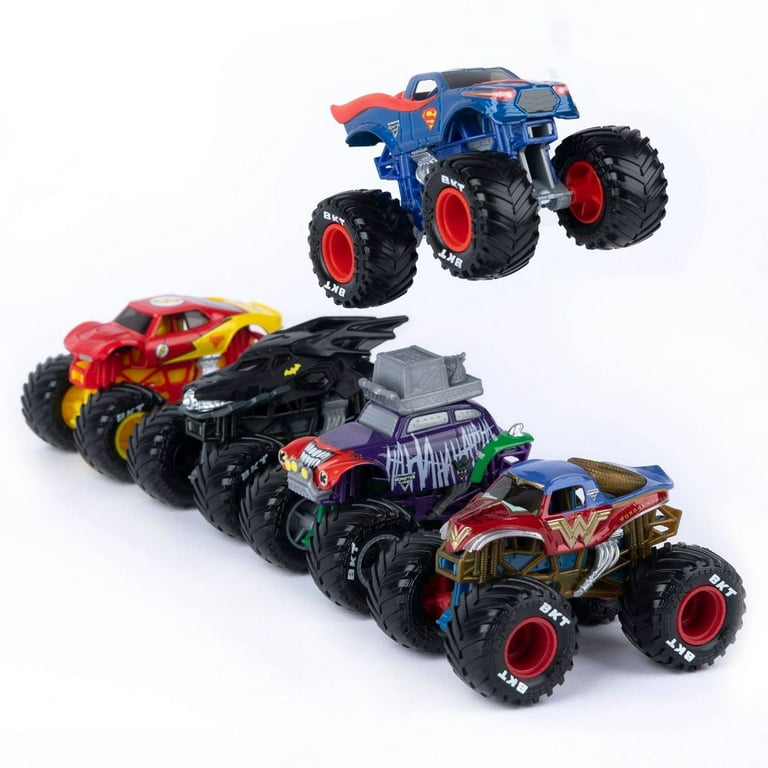 Superhero monster hotsell trucks toys