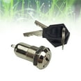 thumbnail image 2 of Key Lock Switch Metal Silver For General Users Garage Door Use 1Pack 4.7x1.2x1.2in, 2 of 8