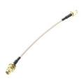 thumbnail image 3 of 2X SMA female SMA male F / M antenna connection cable adapter black + gold, 3 of 4