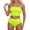 AB527 Light Yellow, variant on Bainana Women 2 Pieces Bikini Set Solid Color Strapless Off Shoulder Tube Tops And High Waisted Bottom Slit Swimsuit Female Comfortable Summer Hawaii Swim Wear Black Size L