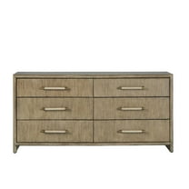 American Woodcrafters Arlington 6-Drawer Dresser - Nutmeg
