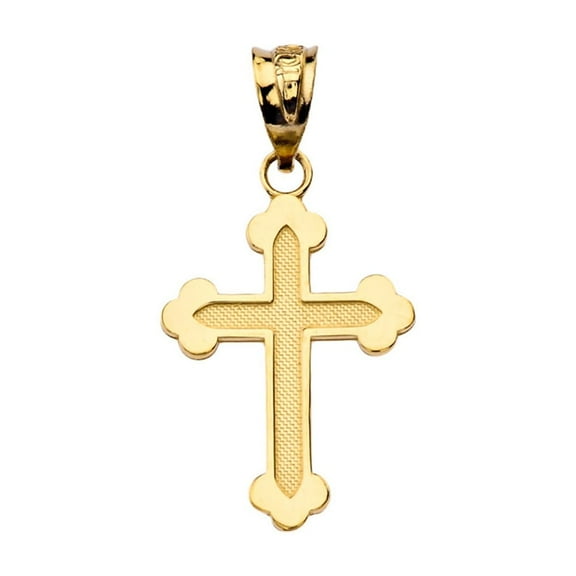 10k Yellow Gold Greek Orthodox Cross Pendant