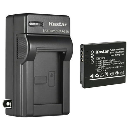 Kastar 1-Pack Battery and AC Wall Charger Replacement for Panasonic DMW-BCF10 DMW-BCF10E DMW-BCF10PP CGA-S009 CGA-S009E CGA-S/106B Battery Panasonic DE-A59 DE-A59B DE-A60 Charger