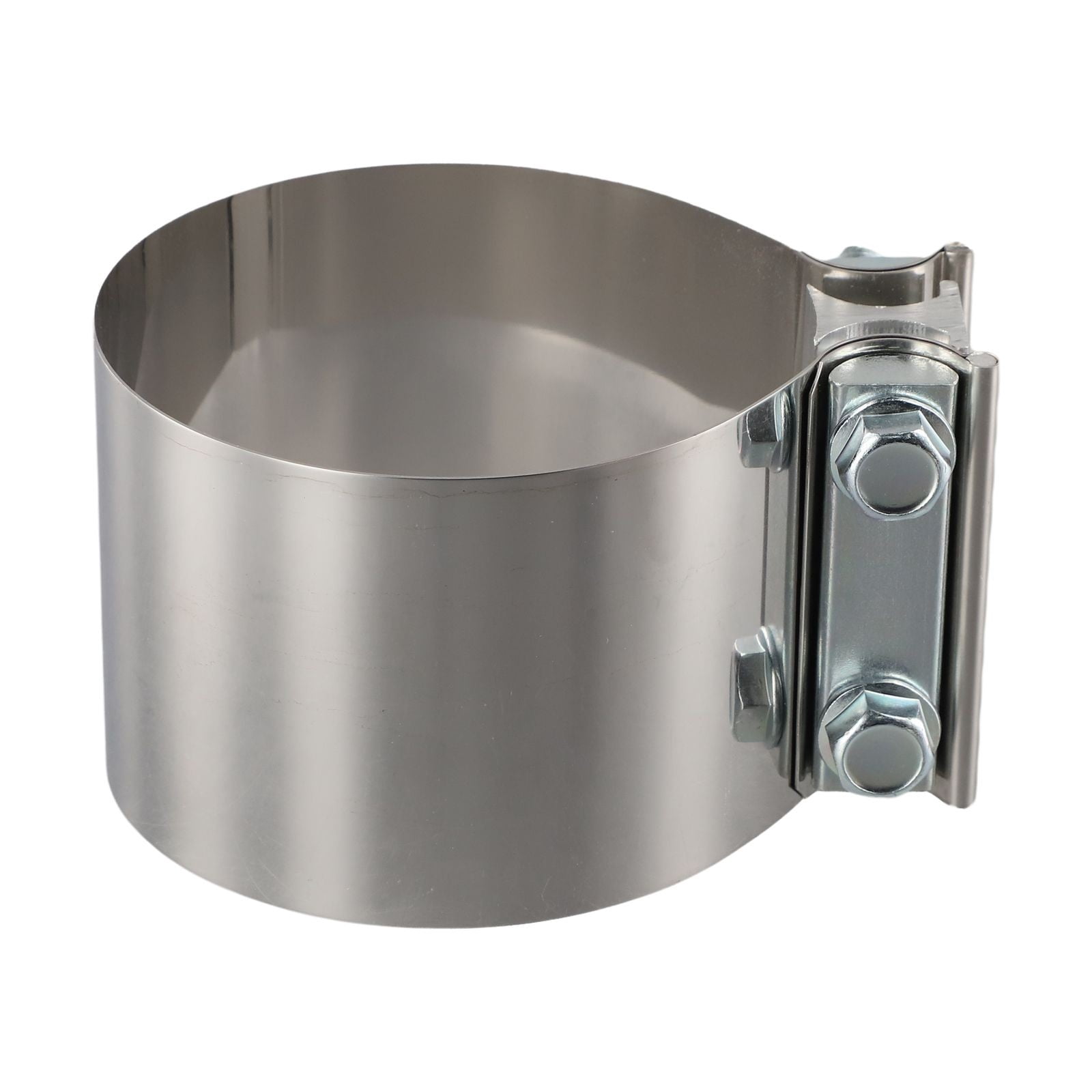 RANMEI 1Pc 304 Stainless Steel Butt Joint Band Muffler Exhaust Pipe Clamp Sleeve 2/2.25/2.5/2.75/3/4 Inch Exhaust Clamp