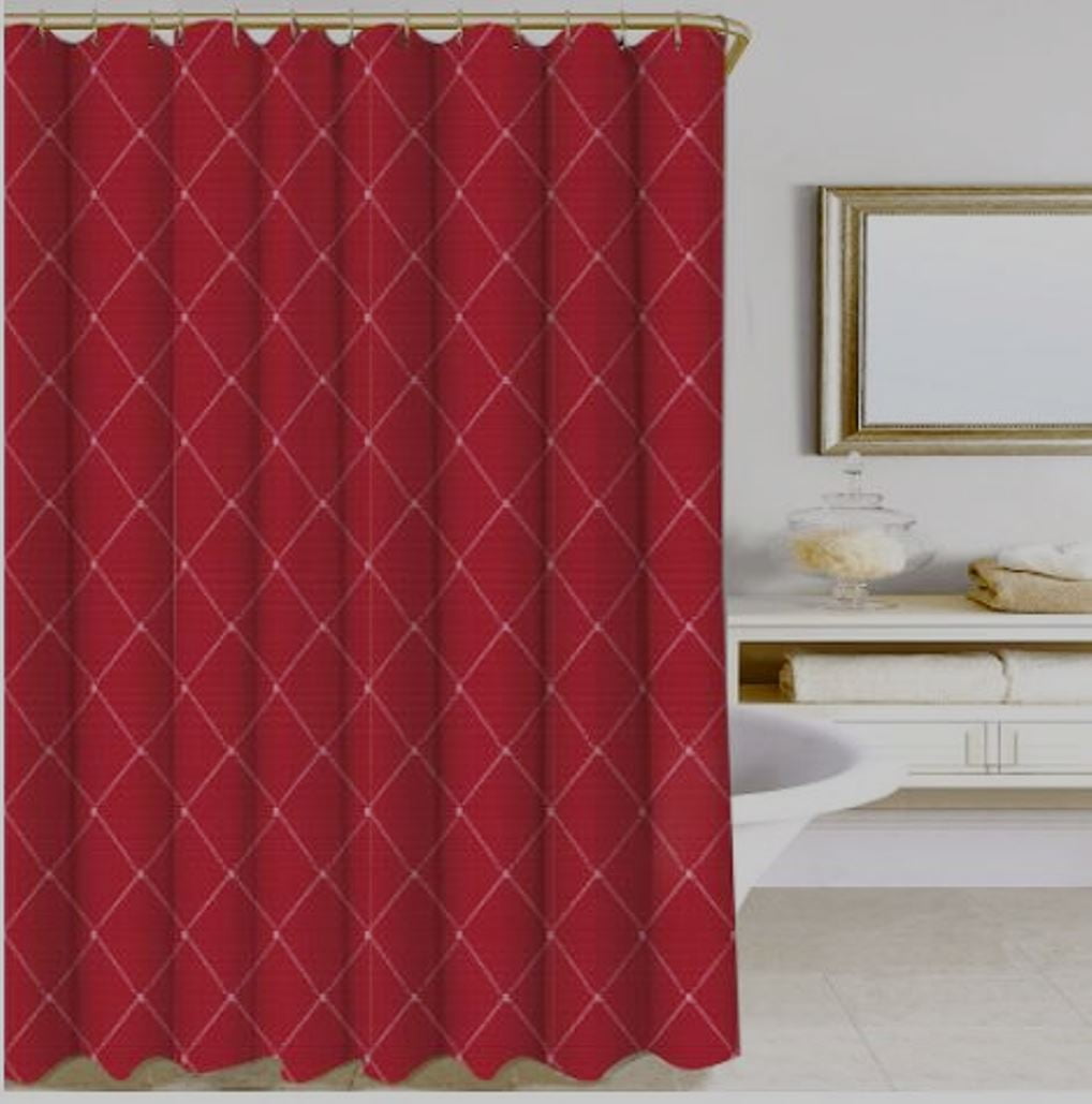 Homewear Wellington Shower Curtain Collection, Wine