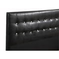 thumbnail image 4 of Glory Furniture Diamond Faux Leather Upholstered Full Bed in Black, 4 of 6