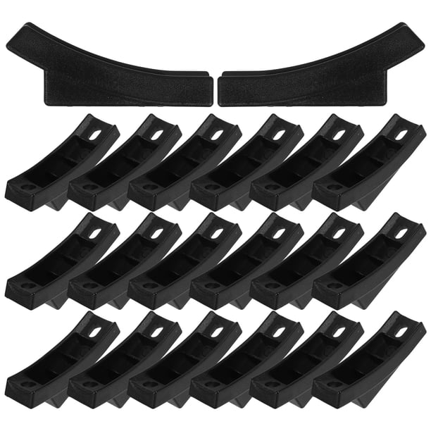 20 protectores de suelo para patas de silla, almohadillas para muebles, tapas para patas de silla, almohadillas de plástico para muebles, protectores de suelo