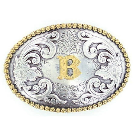 M F Western Products Womens MF B Initial Belt Buckle Silver - Walmart.com