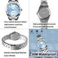 thumbnail image 4 of Watches for Women Ladies Female Fashion Waterproof Dress Business Stainless Luxury Classic Analog Quartz Simple Wife Gifts Wrist Watch, 4 of 7