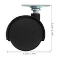 thumbnail image 2 of FUEENIRVA 4Ud Giratorias Para Muebles Con Protección De Piso Y Movimiento En Color Negro, 2 of 8
