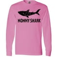 thumbnail image 3 of Inktastic Mommy Shark with Distressed Shark Long Sleeve T-Shirt, 3 of 5