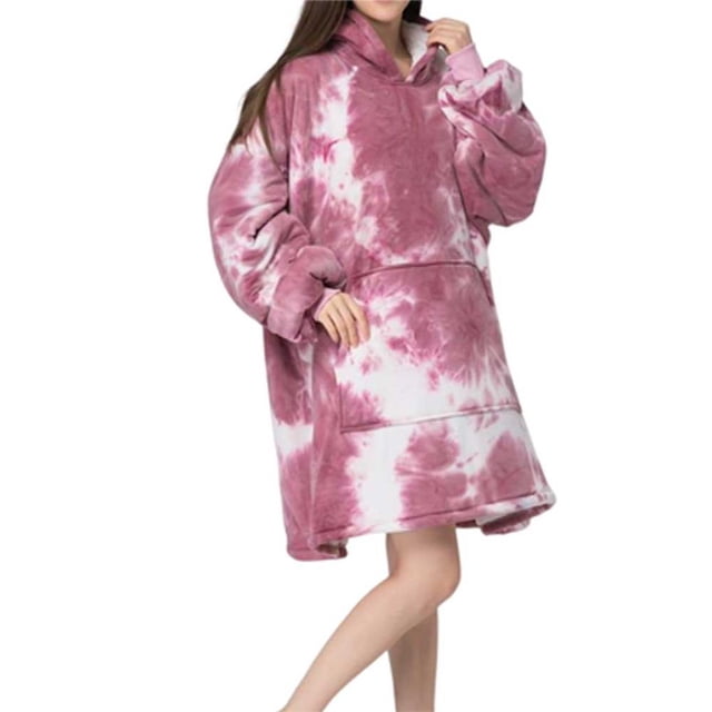 Minnieouse Sudadera con capucha para mujer, cómoda, cálida, para clima frío, vestido de casa para dormir de manga larga, ropa de dormir Prendas para la parte del cuerpo Rojo