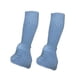 thumbnail image 4 of Calentadores de piernas de patinaje sobre hielo con decoración rinestas de calcetines de patinaje de hielo calentadores de piernas de tejido Azul, 4 of 8