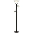 thumbnail image 2 of 360 Lighting Modern Torchiere Floor Lamp 3-in-1 Design 70" Tall Tiger Bronze White Glass Shades for Living Room Reading Bedroom Office, 2 of 9